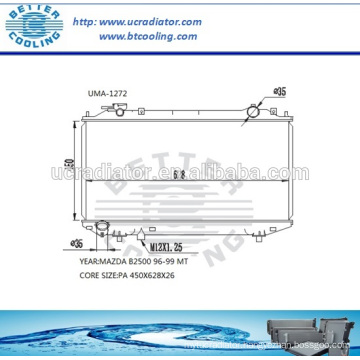 Auto Radiator For MAZDA B2500 96-99 MT OEM:G503-15-200A/WL21-15-200B